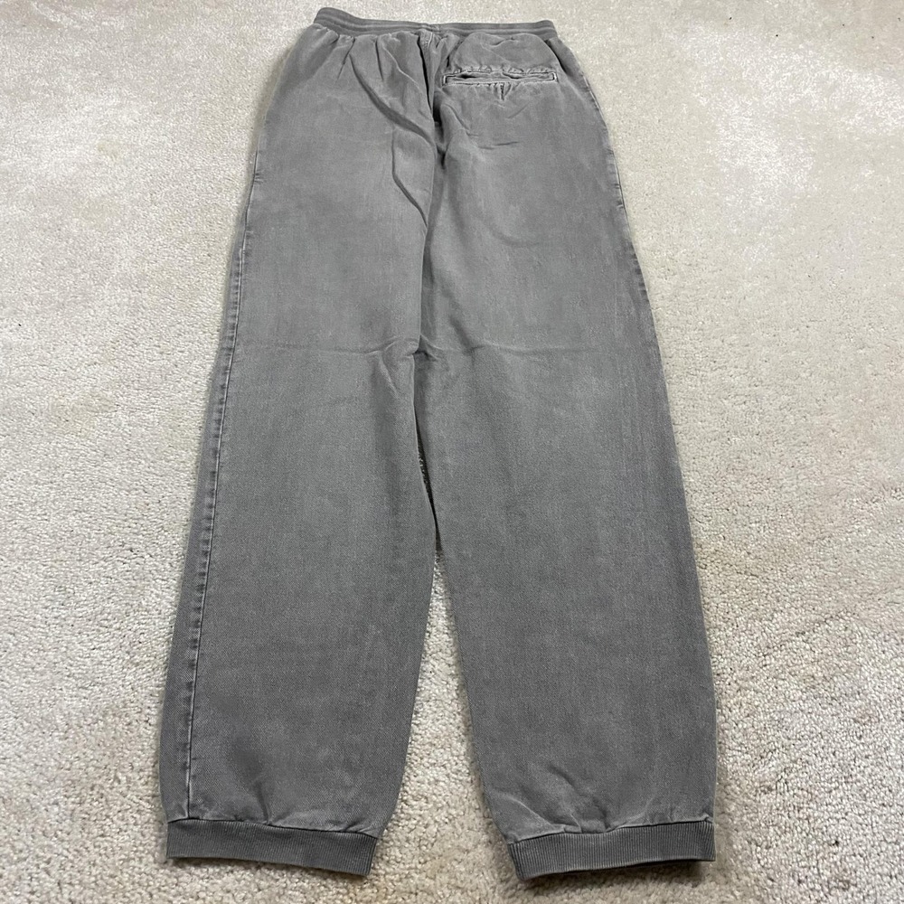 Crazy Shirts Crater Dyed Pants Mens M Gray Fleece Sweatpants Joggers Cuffed